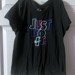 Nike Kids Black Graphic T-Shirt